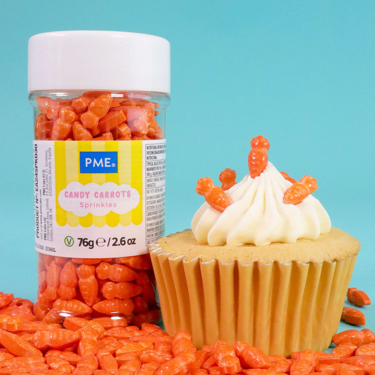 Candy Carrots Sprinkles  (76g / 2.6oz)