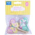 Pascua Toppers para pasteles - Mariposas (Set de 24)