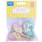 Pascua Toppers para pasteles - Mariposas (Set de 24)
