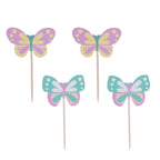 Pascua Toppers para pasteles - Mariposas (Set de 24)
