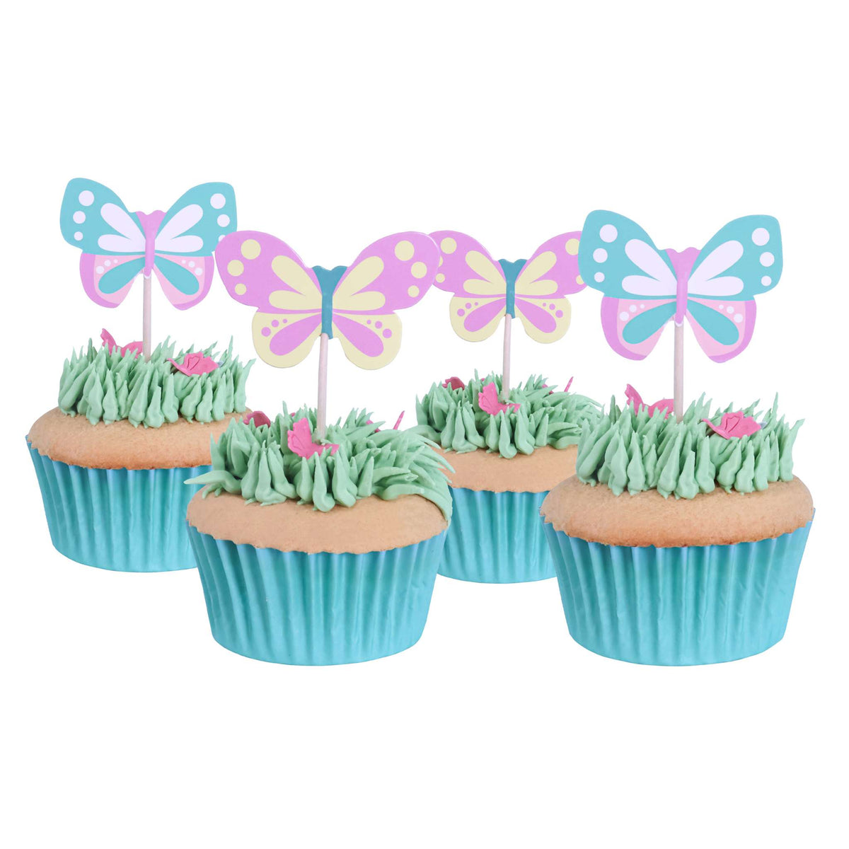 Pascua Toppers para pasteles - Mariposas (Set de 24)