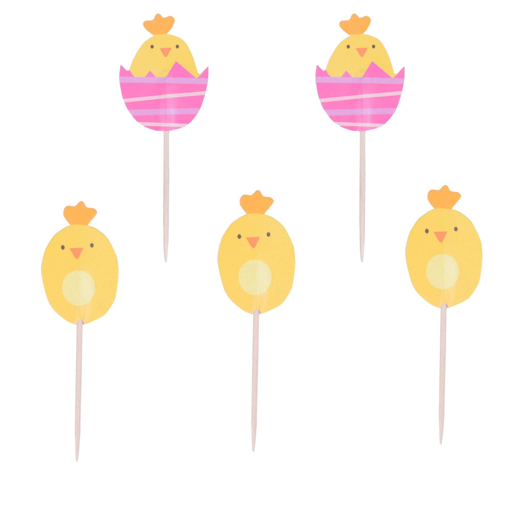 Pascua Toppers para pasteles - Pollitos (Set de 24)