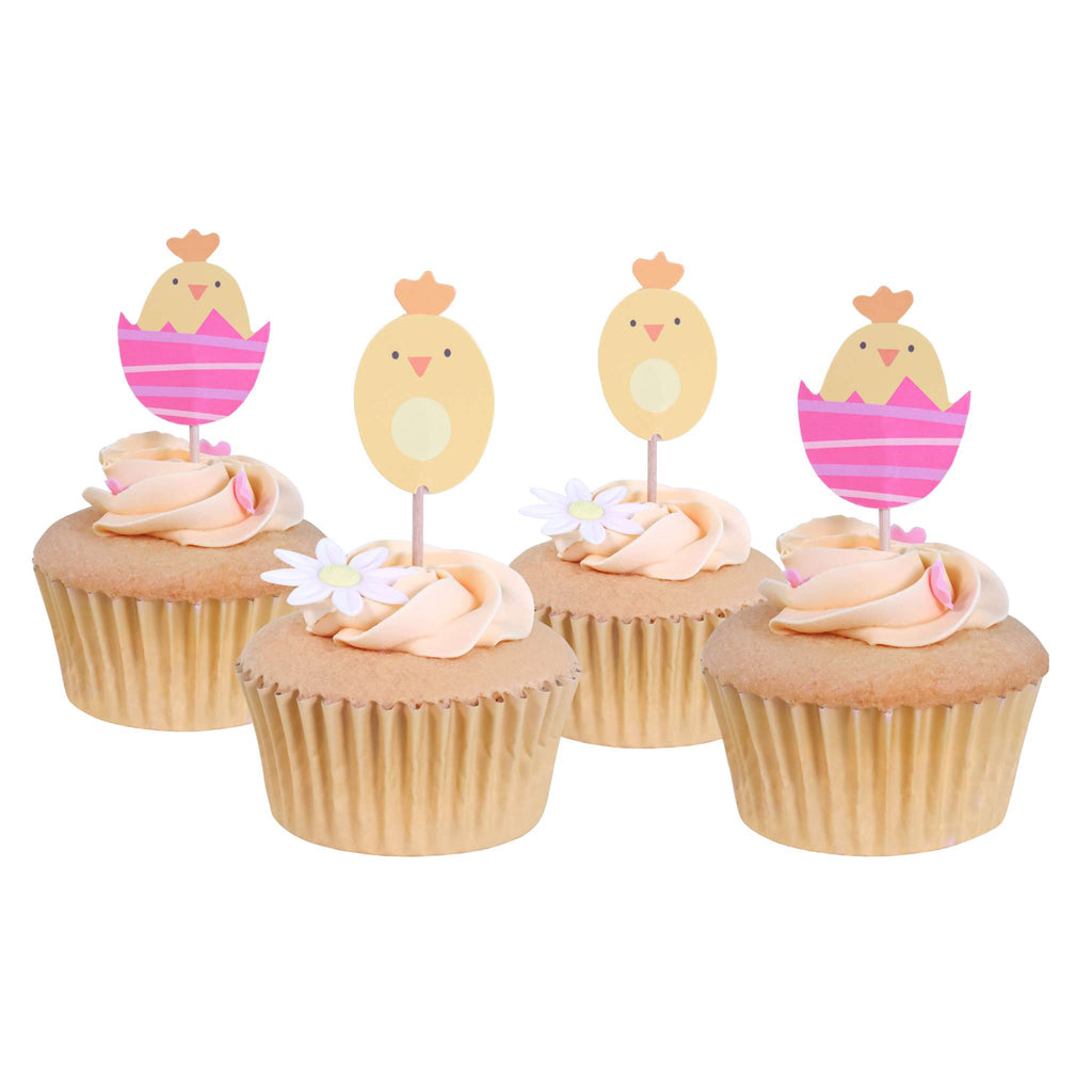Pascua Toppers para pasteles - Pollitos (Set de 24)