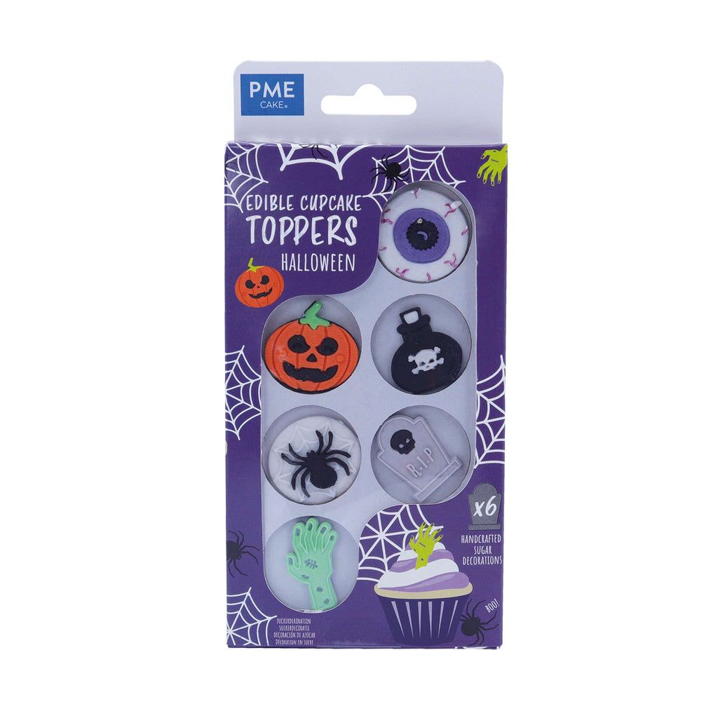 Halloween Essbare Cupcake Topper Dekorationen, Set aus 6