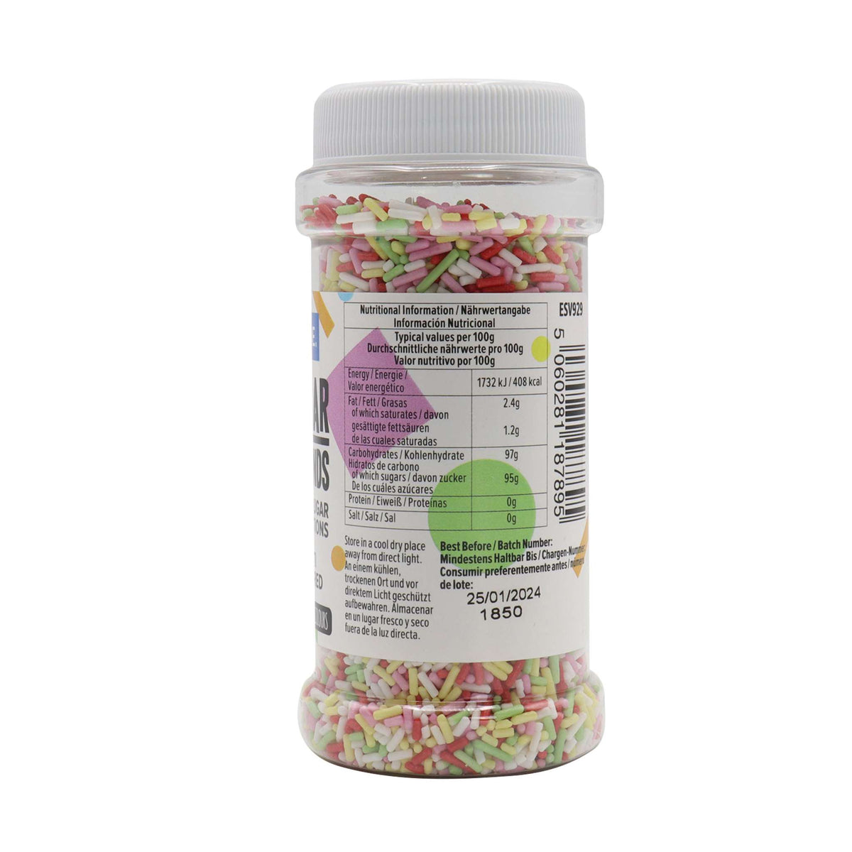 Multi-Farbige Zuckerstreusel (80g / 2.82oz)