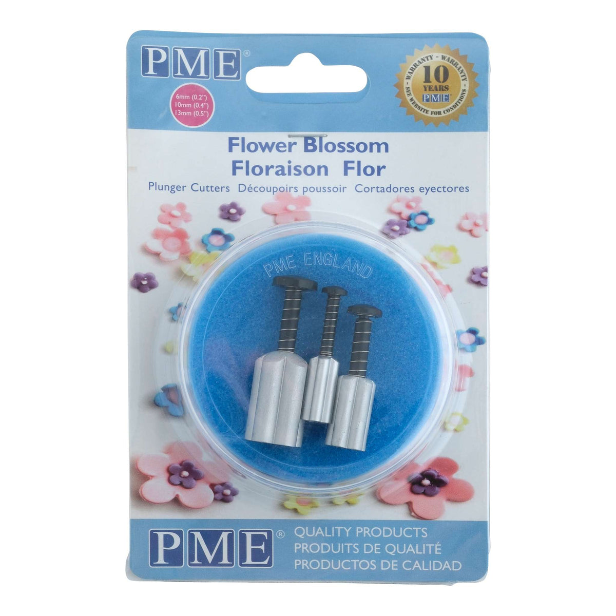 Flower Blossom Fondant Plunger Cutters Set Of 3