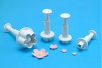 Floral Plunger Cutters - S/M/L/XL Blütenblüte-Set mit 4 Stück