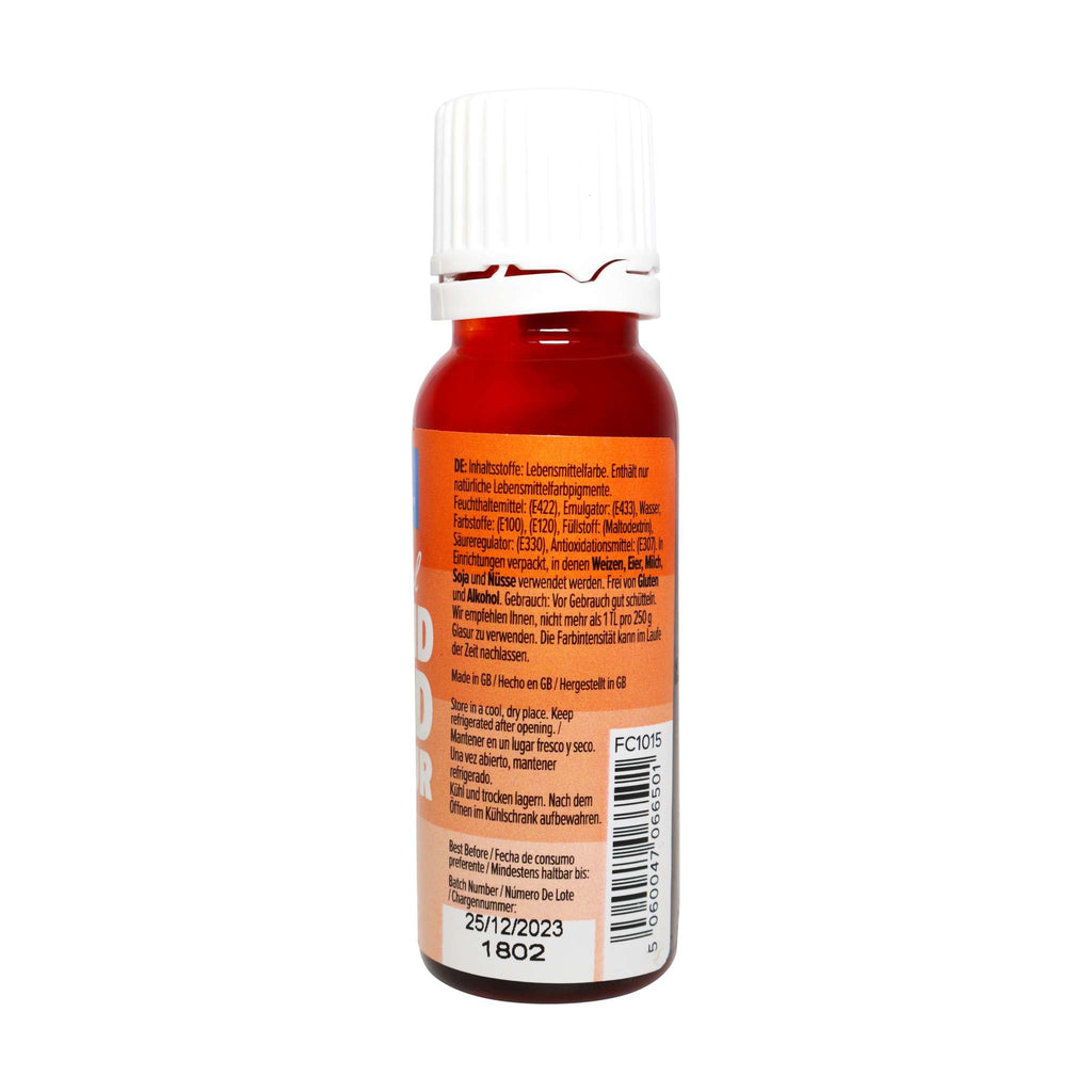 100% natürliches flüssiges Lebensmittelfarbstoff - Orange (25ml)