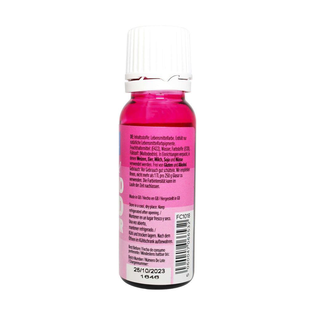 100% Naturel Colorant Alimentaire Liquides - Pink (25ml)
