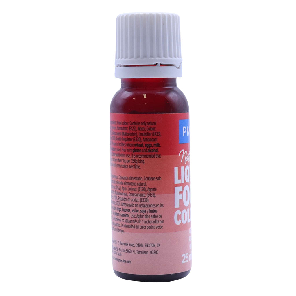 100% natürliches flüssiges Lebensmittelfarbstoff - Rot (25ml)