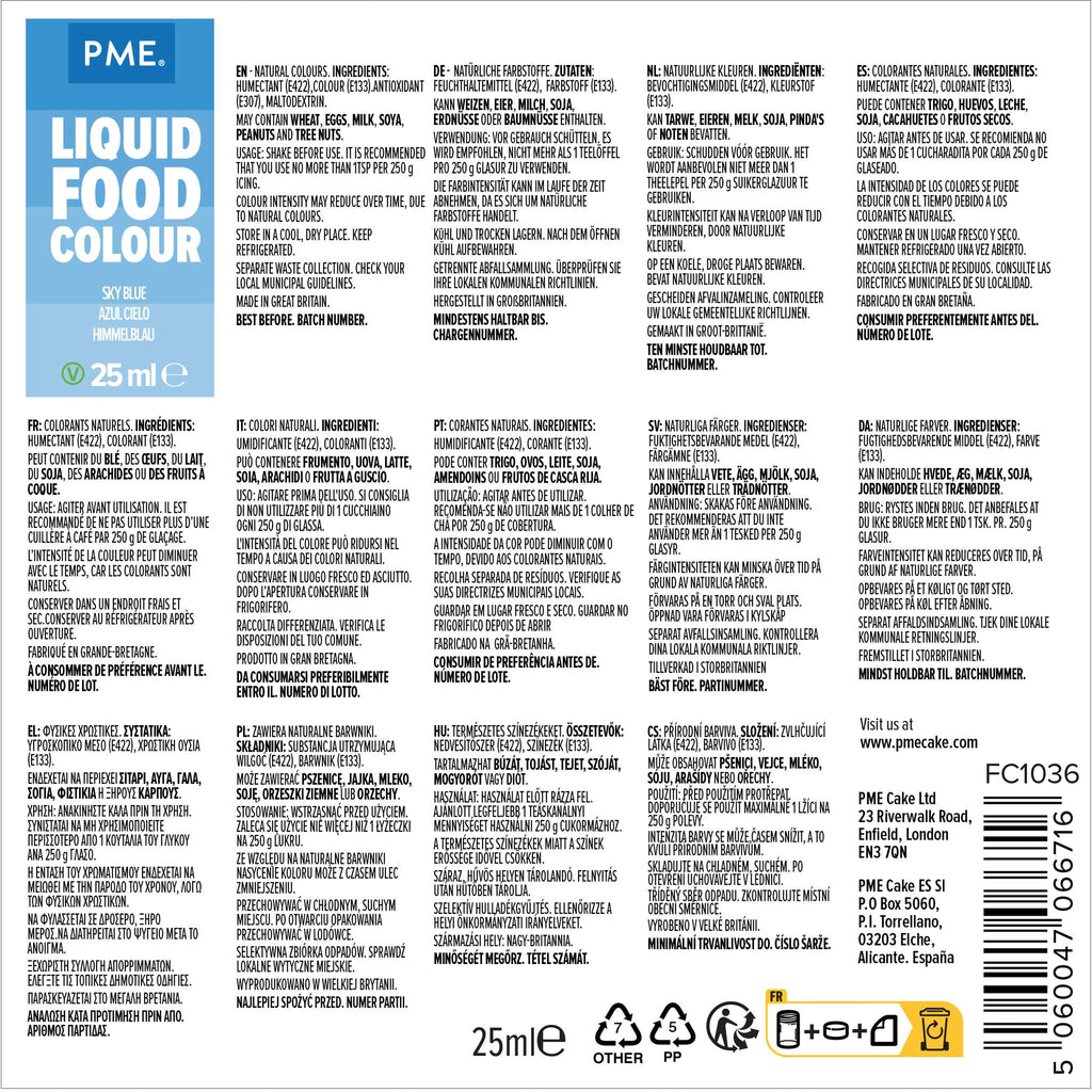 Sky Blue Liquid Food Colour (25ml)