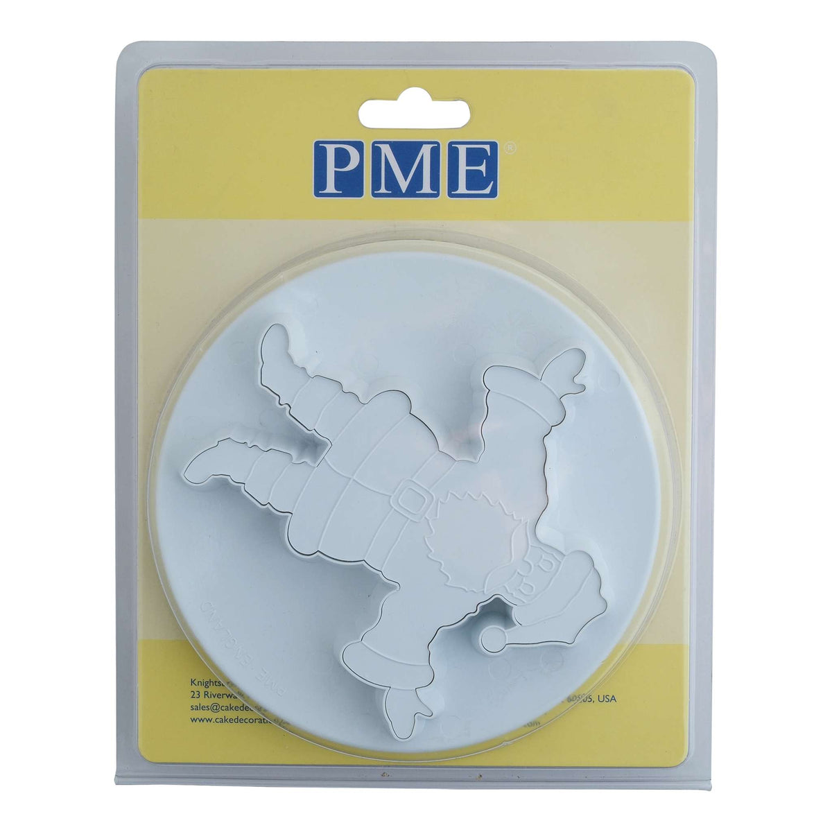 Large Embossed Father Christmas Fondant Plunger Cutter