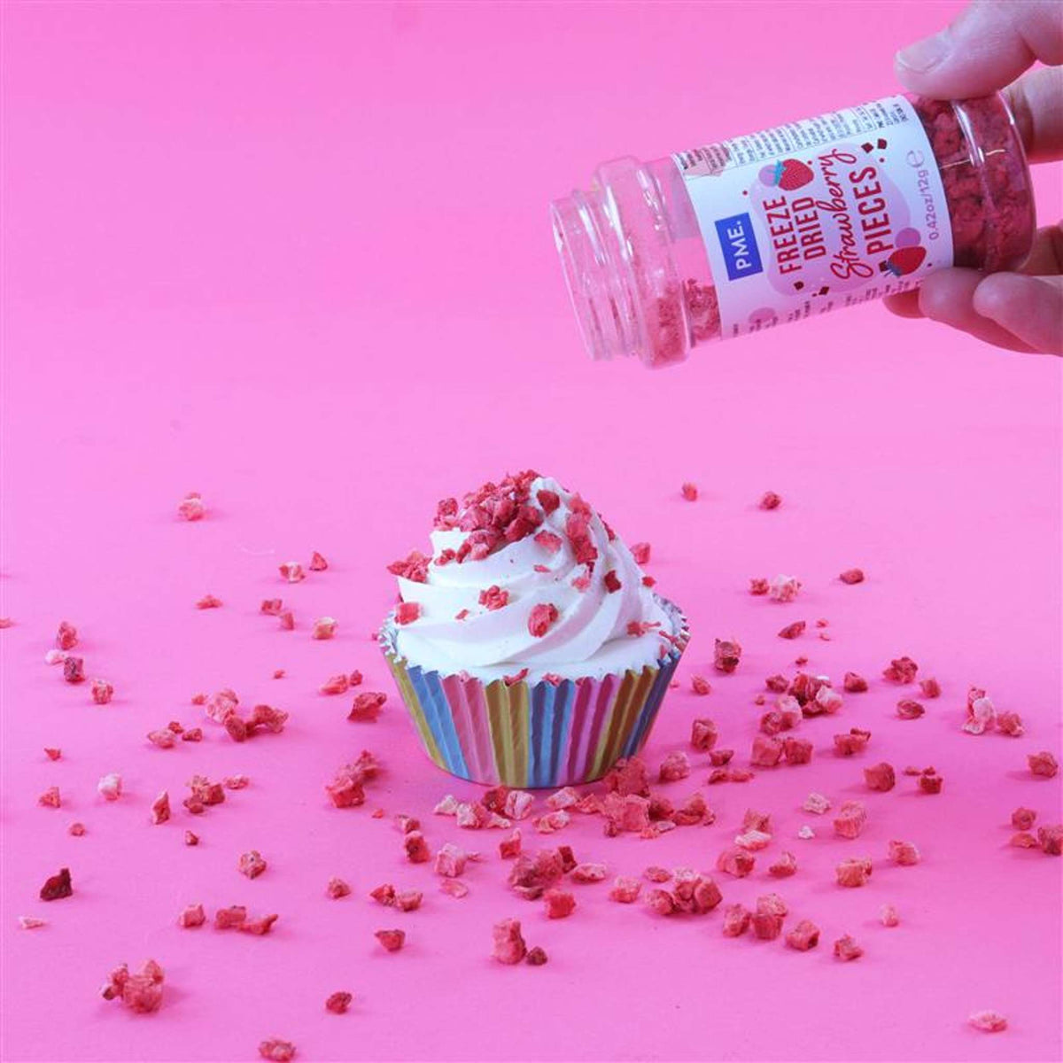 Freeze Dried Strawberry Pieces (10g / 0.35oz)