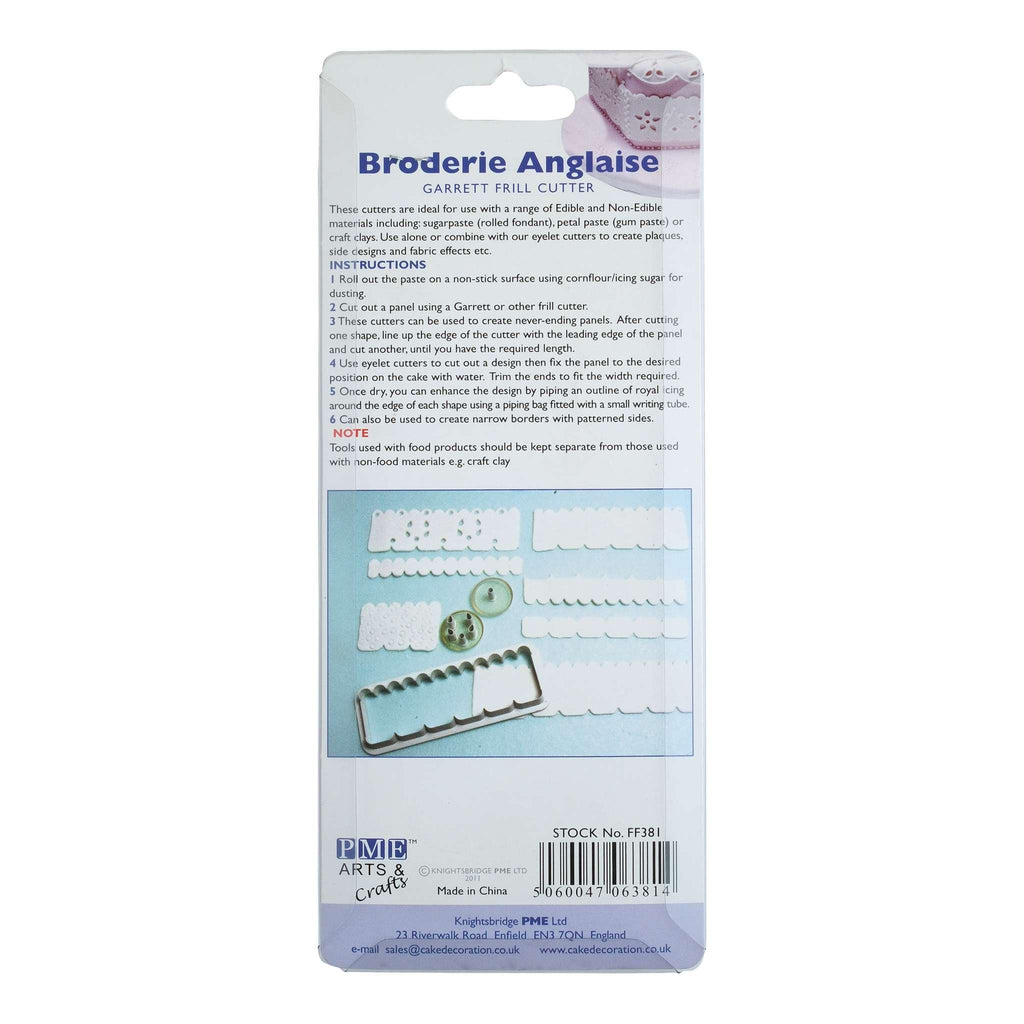 Broderie Anglaise Garrett Frill Fondant Cutter