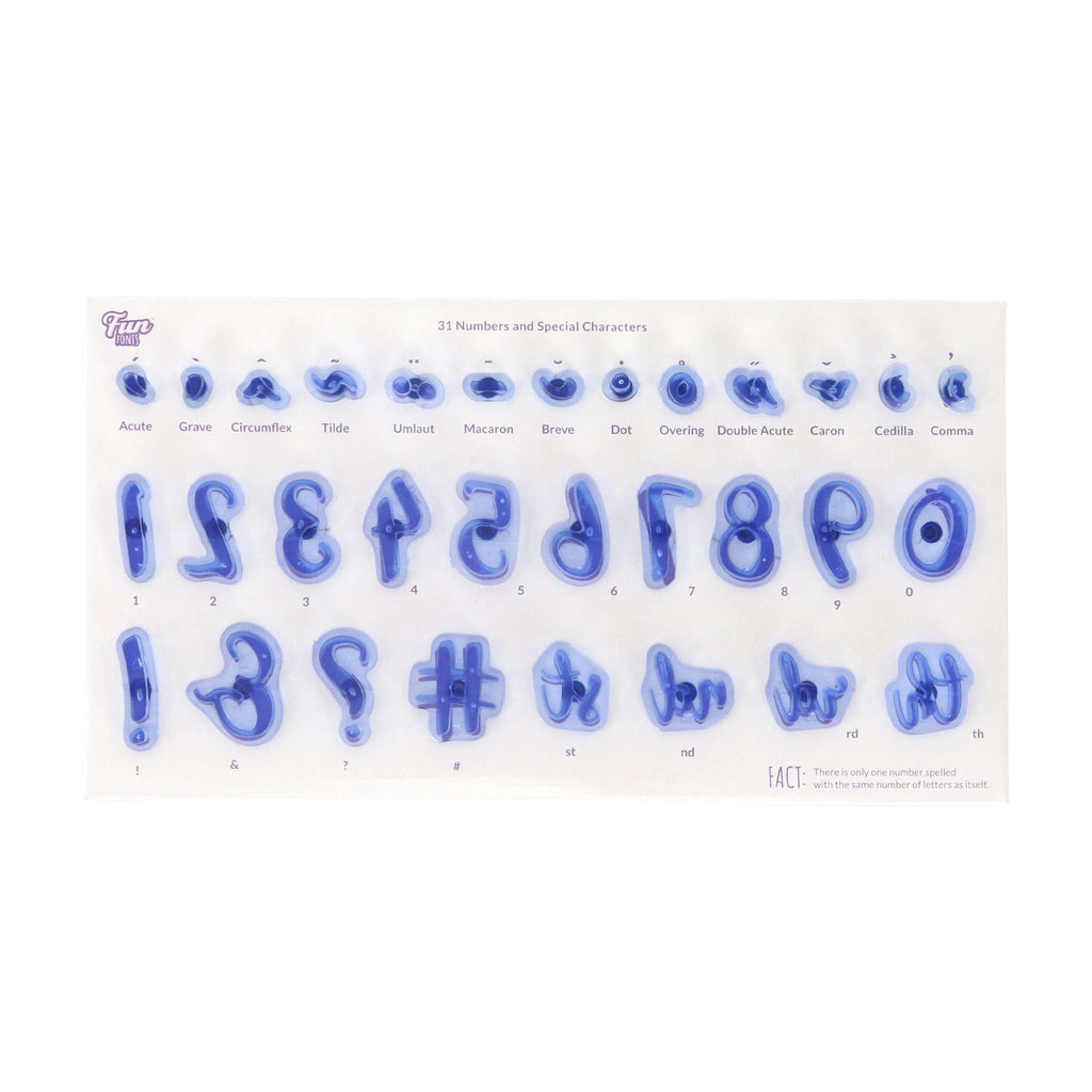 Collection 1 Fun Fonts Numerals & Special Characters Stamping Set