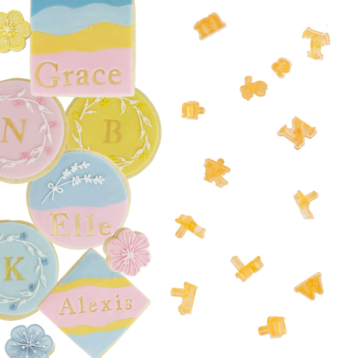 Collection 2 Fun Fonts Letter Stamping Set