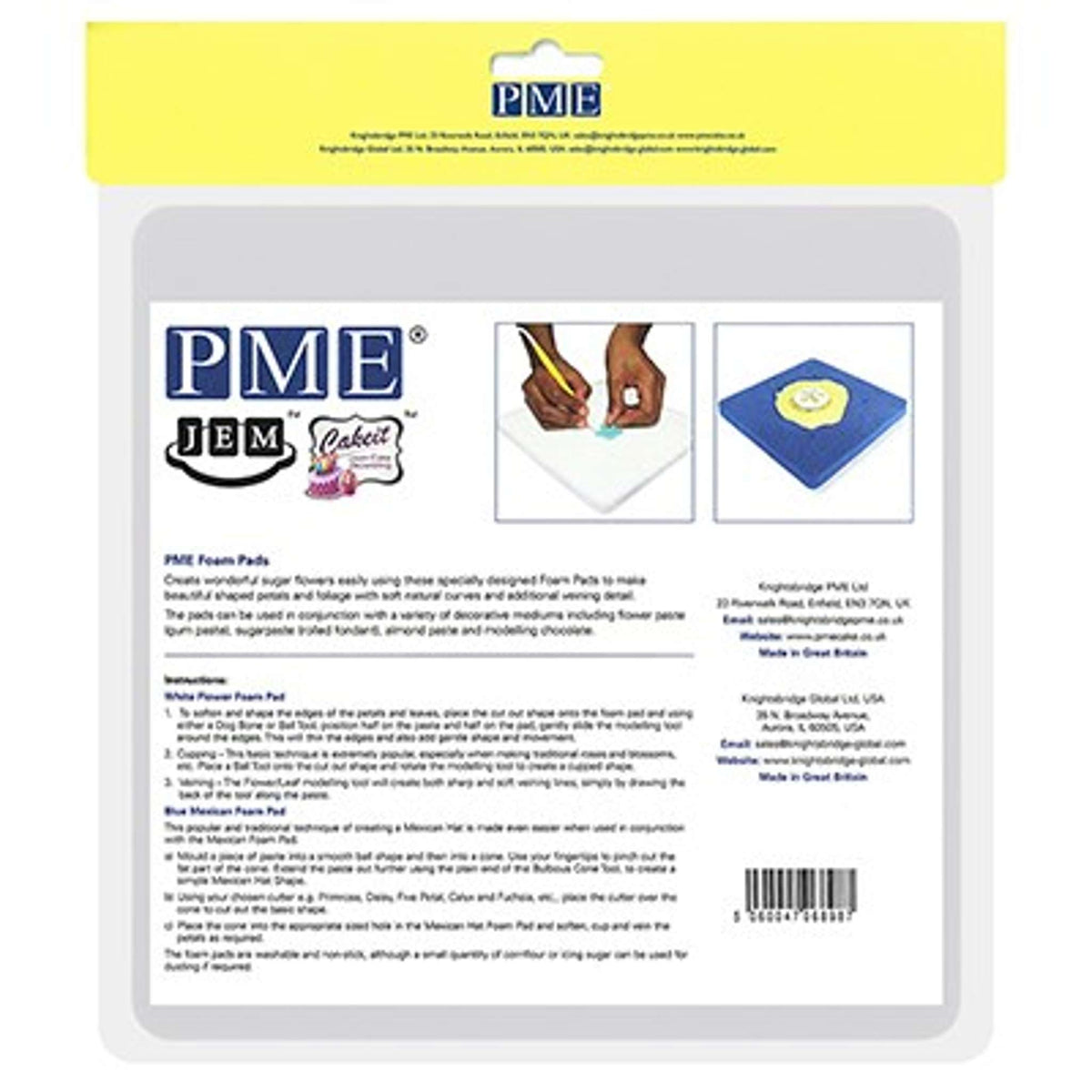 Pad de mousse florale (19,5 x 19,5 x 1,2cm / 7,7 x 7,7 x 0,5")