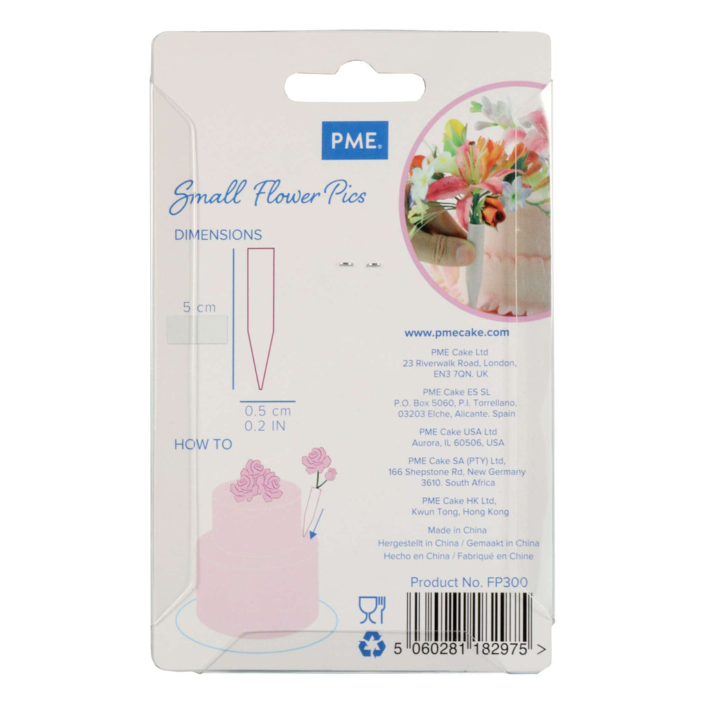 Tubos para Flores Pequeños, Paquete de 12