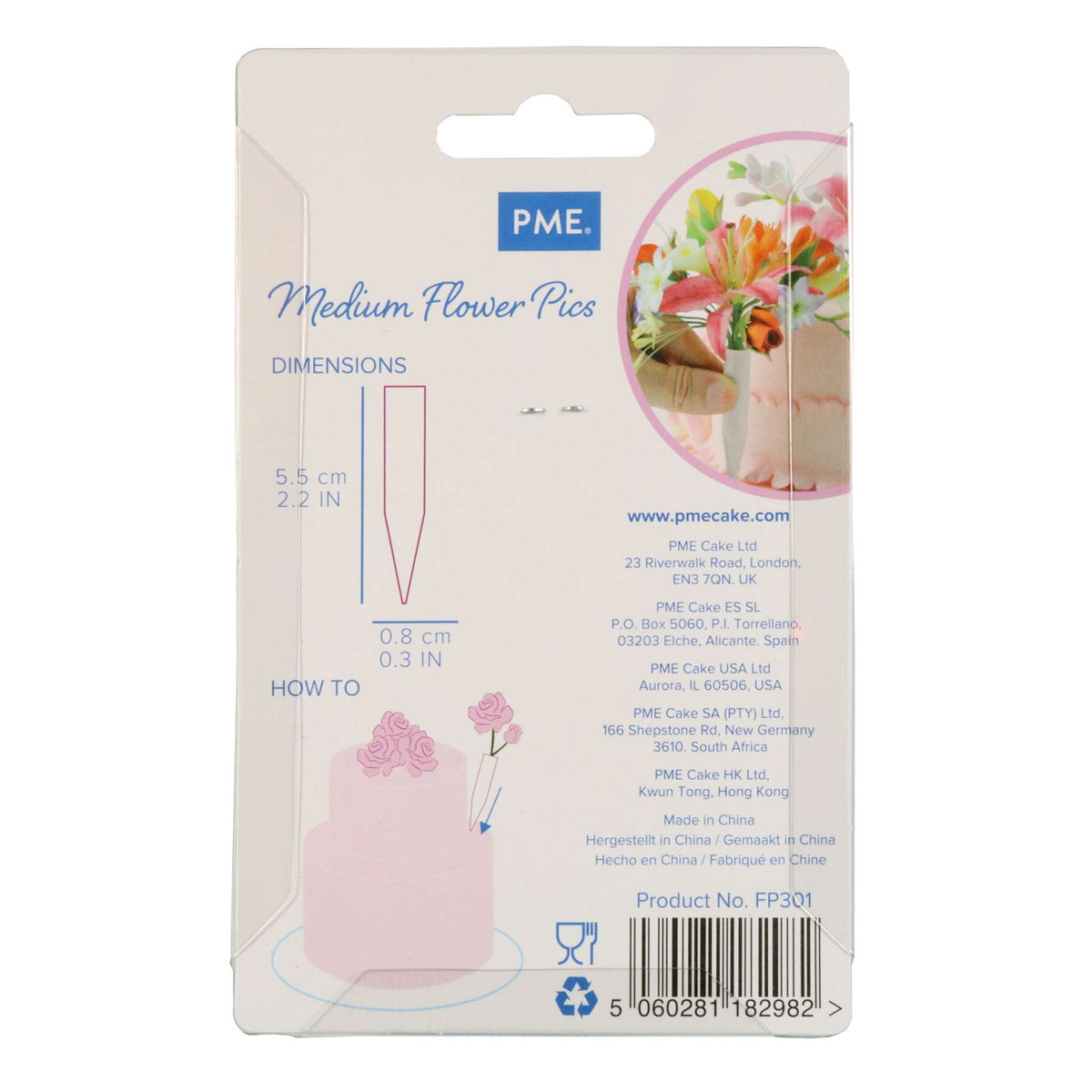 Kleine Blumenstecker Pk/12