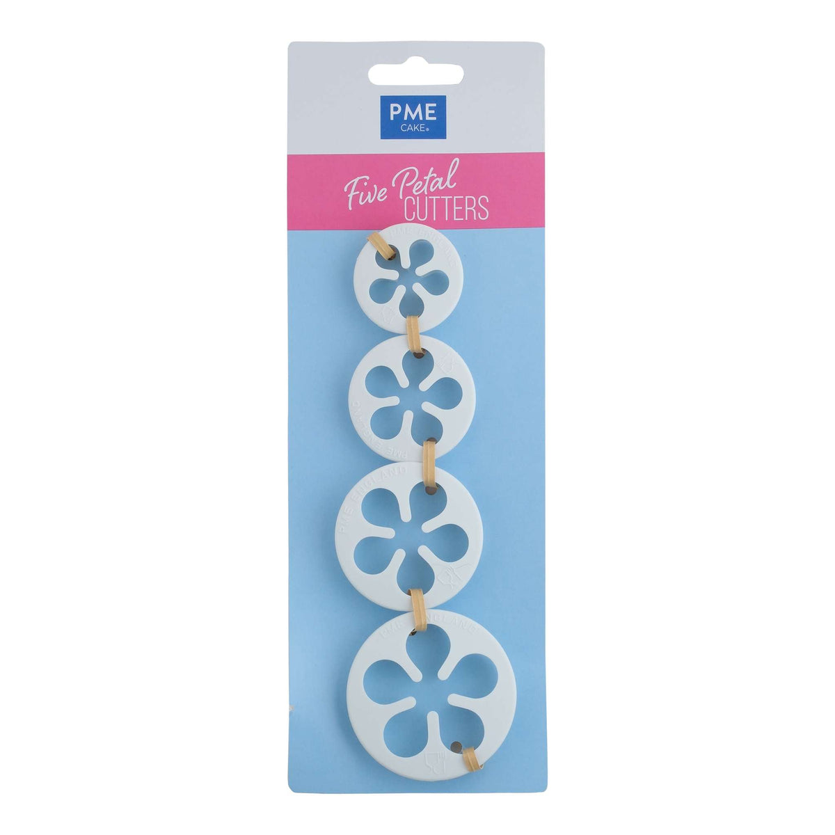 Five Petal Fondant Cutters Set Of 4