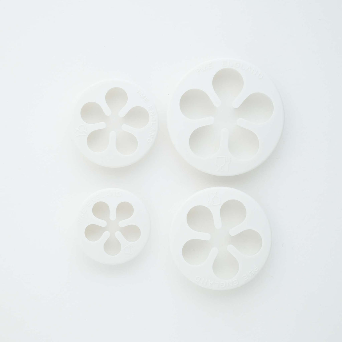 Five Petal Fondant Cutters Set Of 4