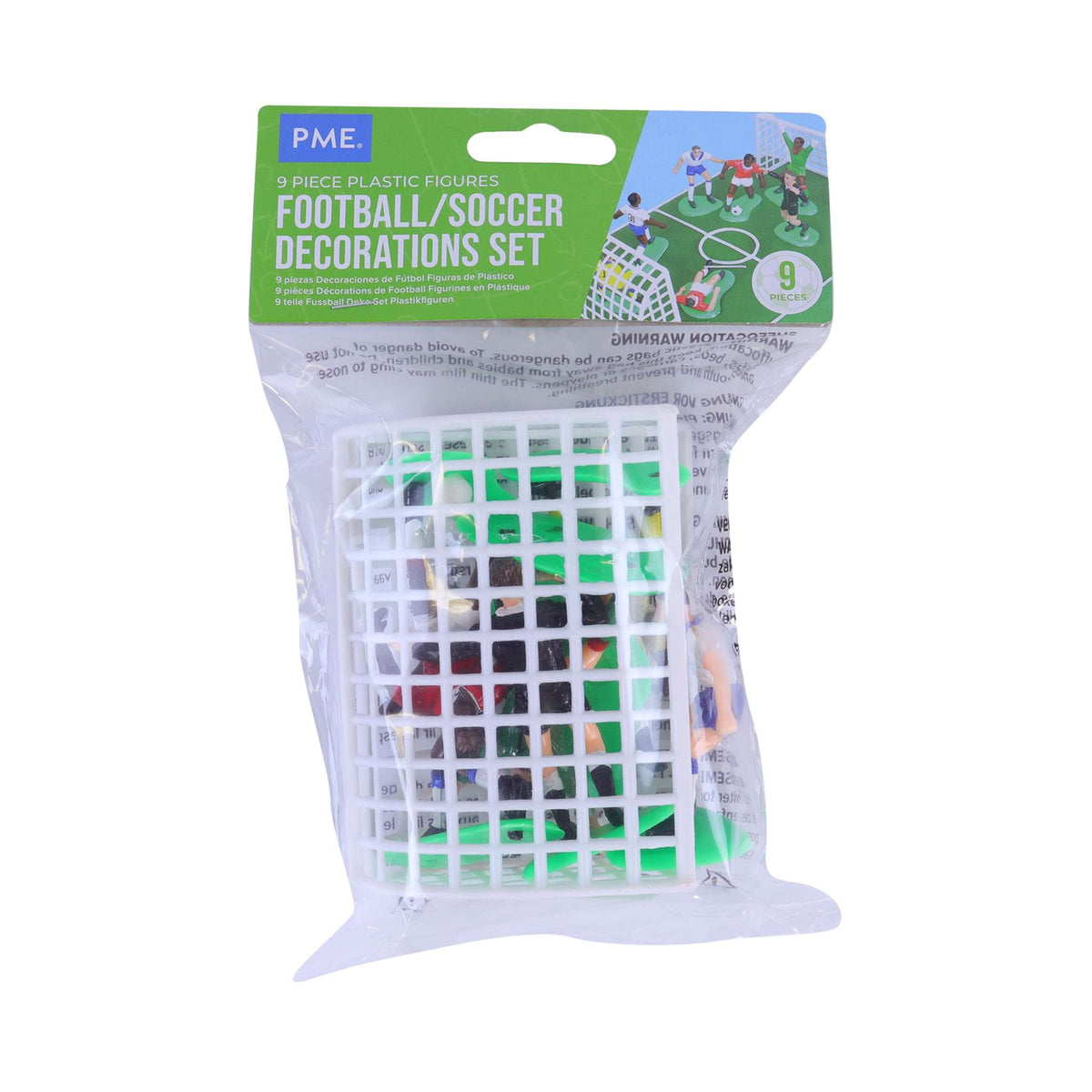 Football/Soccer Decorations Set Of 9