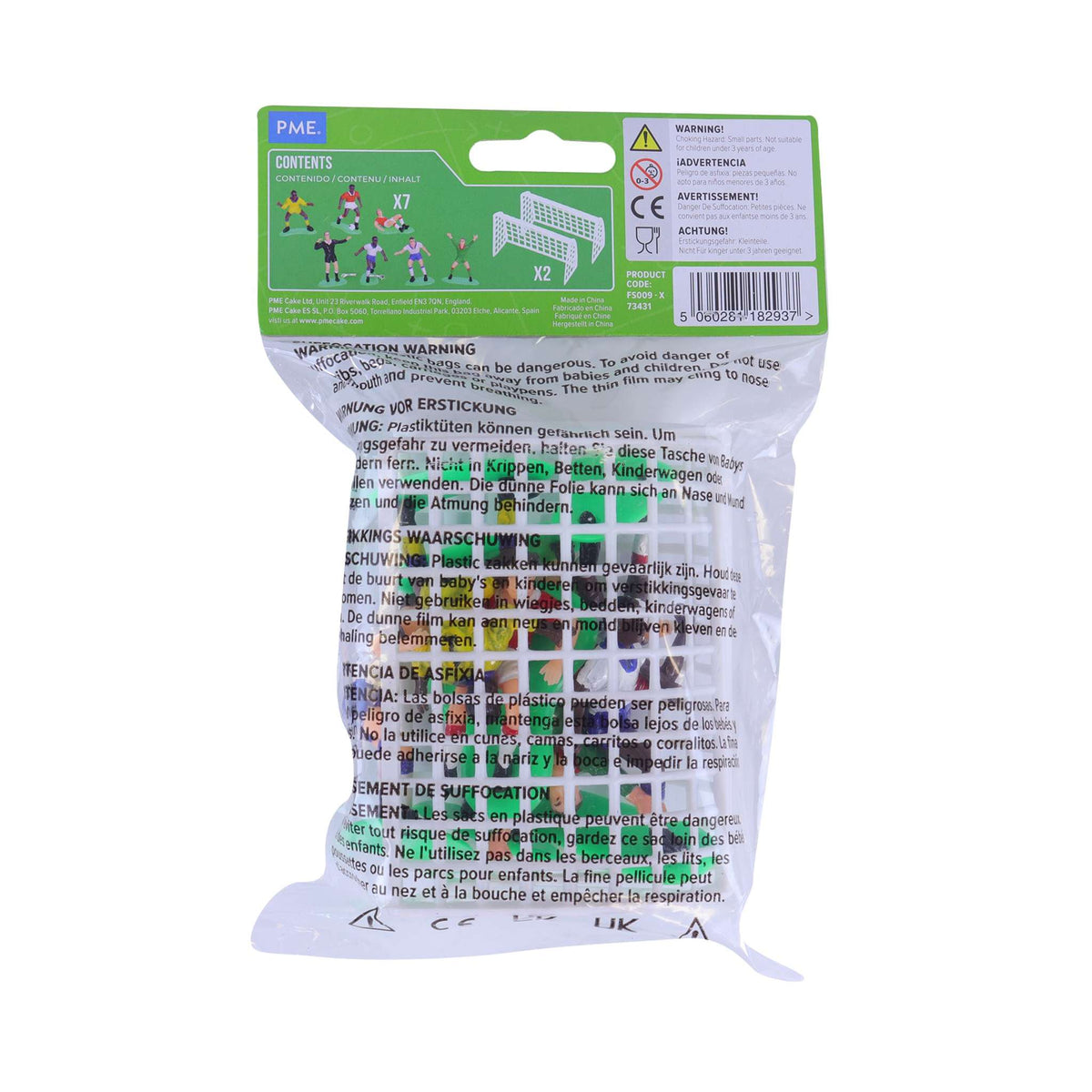 Football/Soccer Decorations Set Of 9