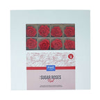 40mm Suikerrozen voor Taartdecoratie, 36 stuks (Rood)