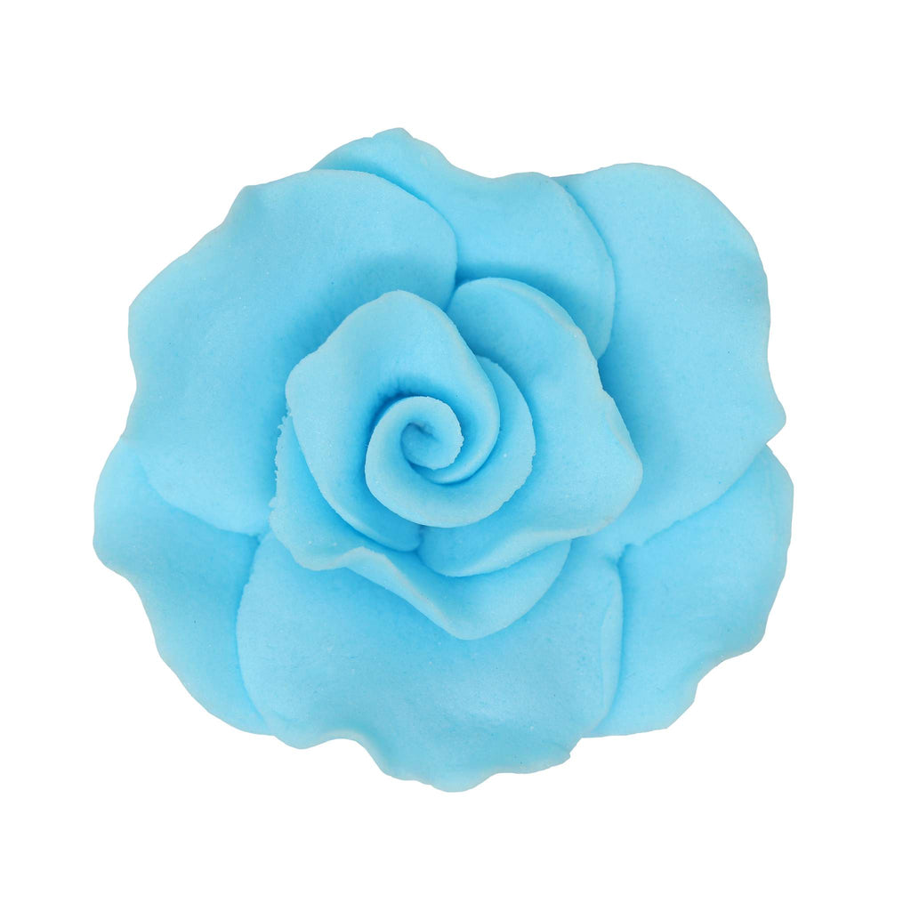 Sugar Roses Blue, 40mm, Pack of 36