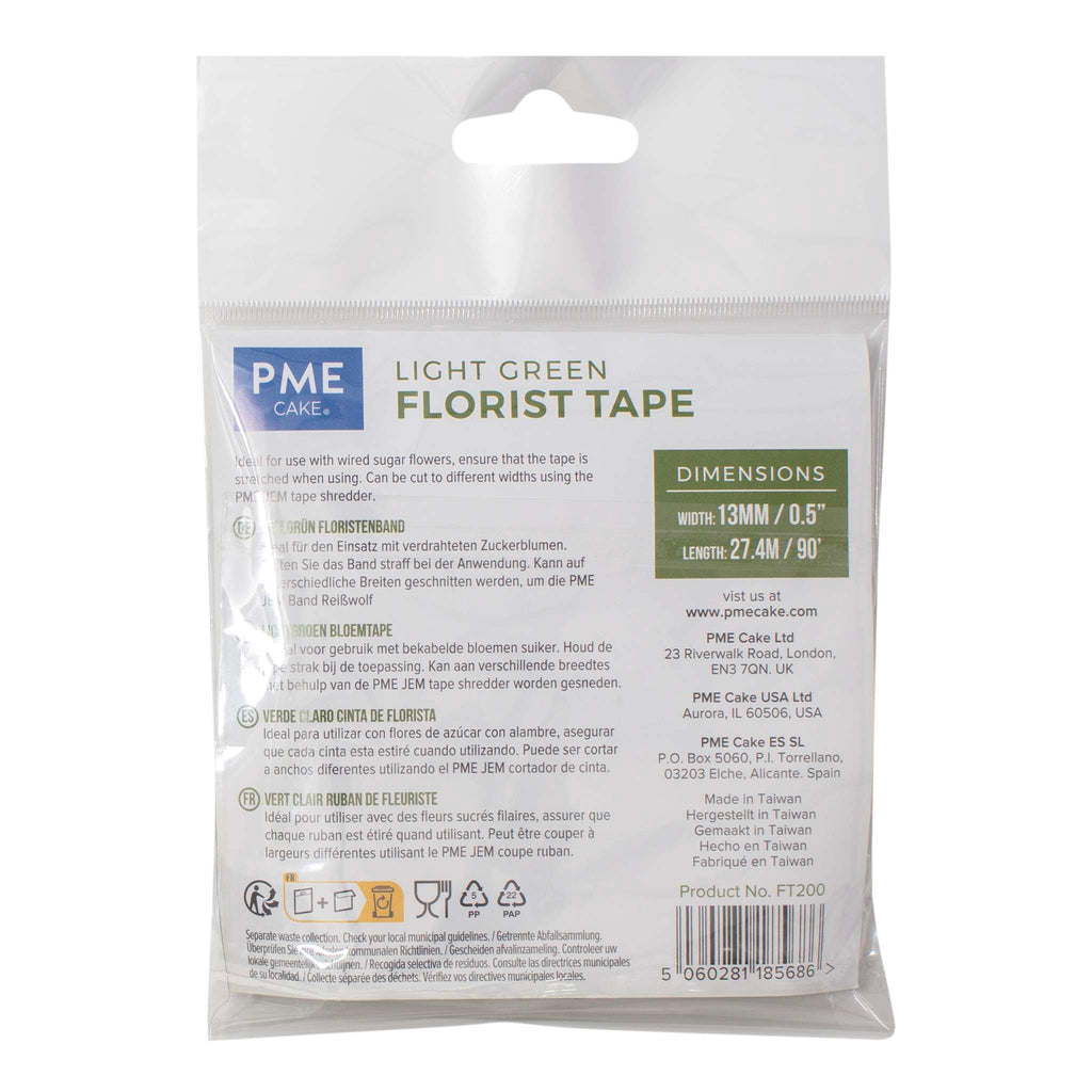 Cinta Autoadhesiva para Flores Verde Claro