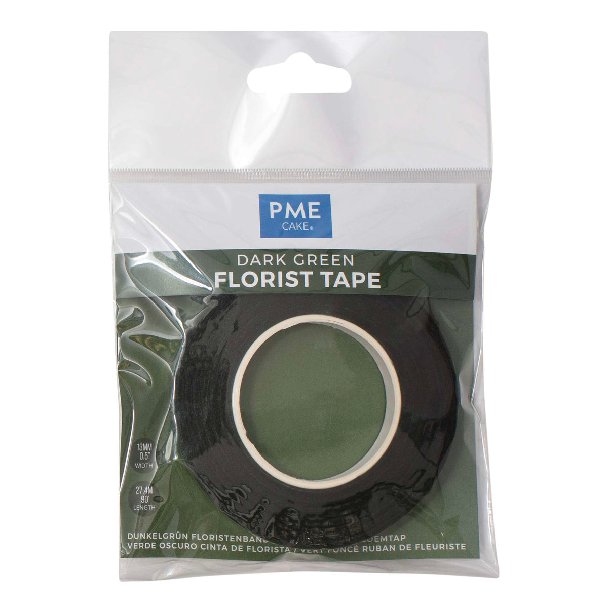 Cinta Autoadhesiva para Flores Verde Oscuro