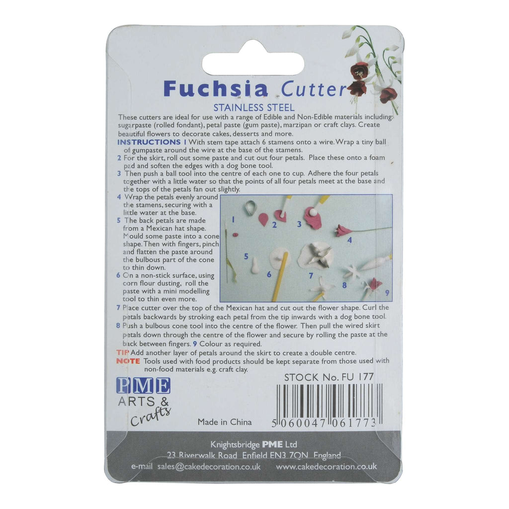 Fuchsia Fondant Cutters Set Of 3