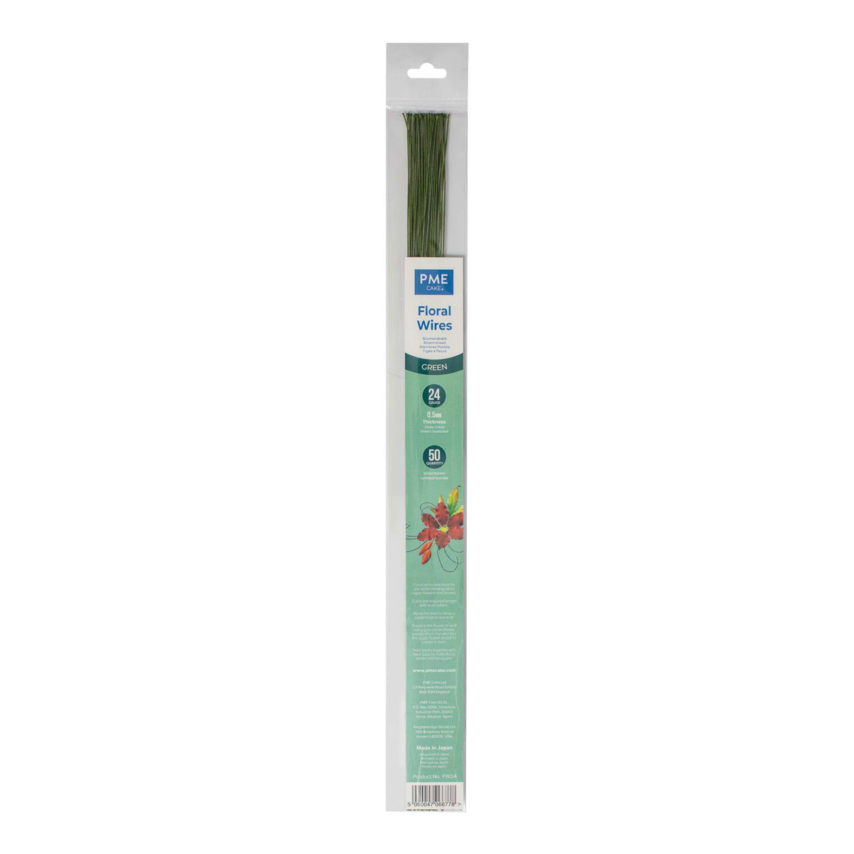 Green Floral Wires (24 Gauge / 0.5mm)
