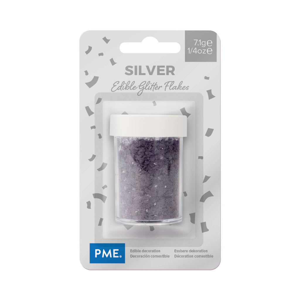 Paillettes alimentaires - Argent (7,1g / 0,035oz)