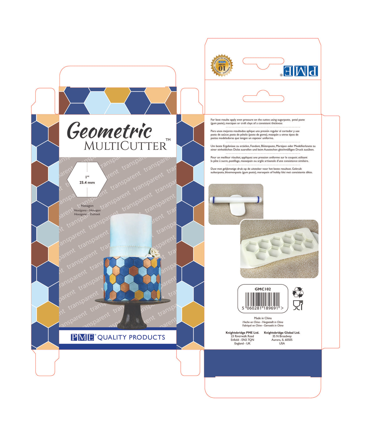 Geometrische Multisnijder - Zeshoek, Medium