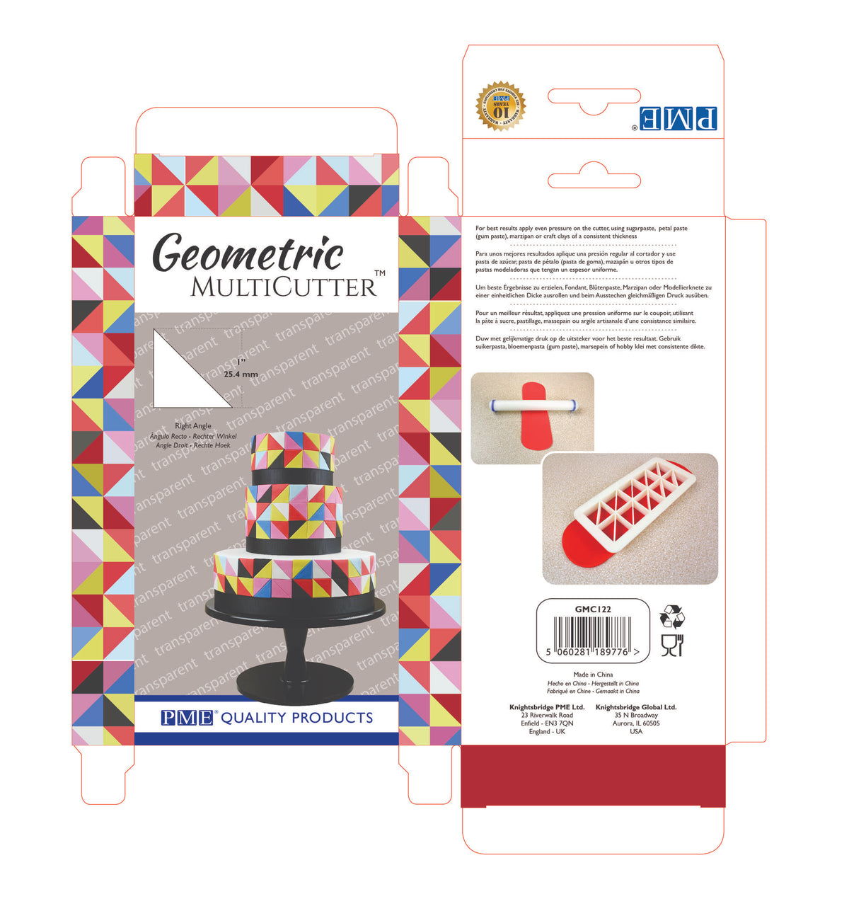 Geometrischer MultiCutter - Rechter Winkel, mittel