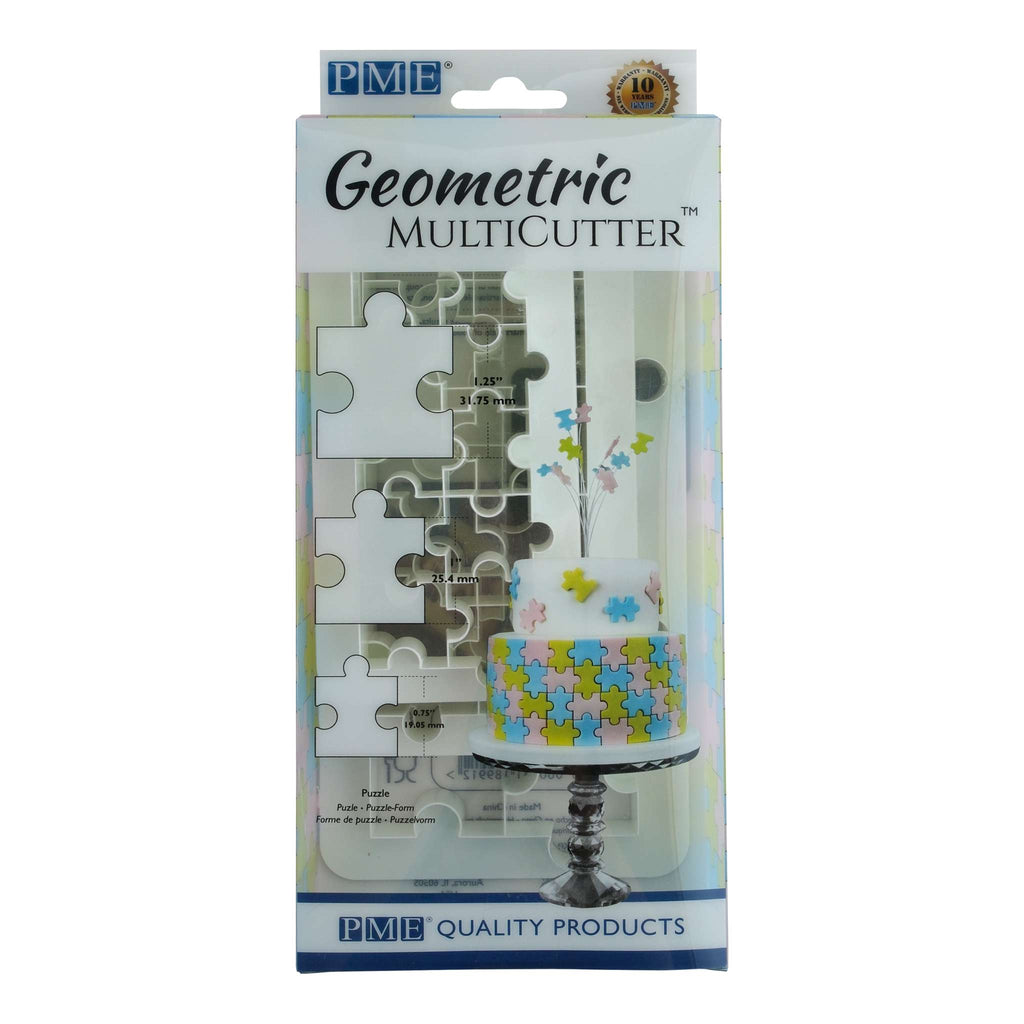 Multicortador Geométrico - Puzzle, Tamaños Pequeño, Mediano y Grande, Juego de 3