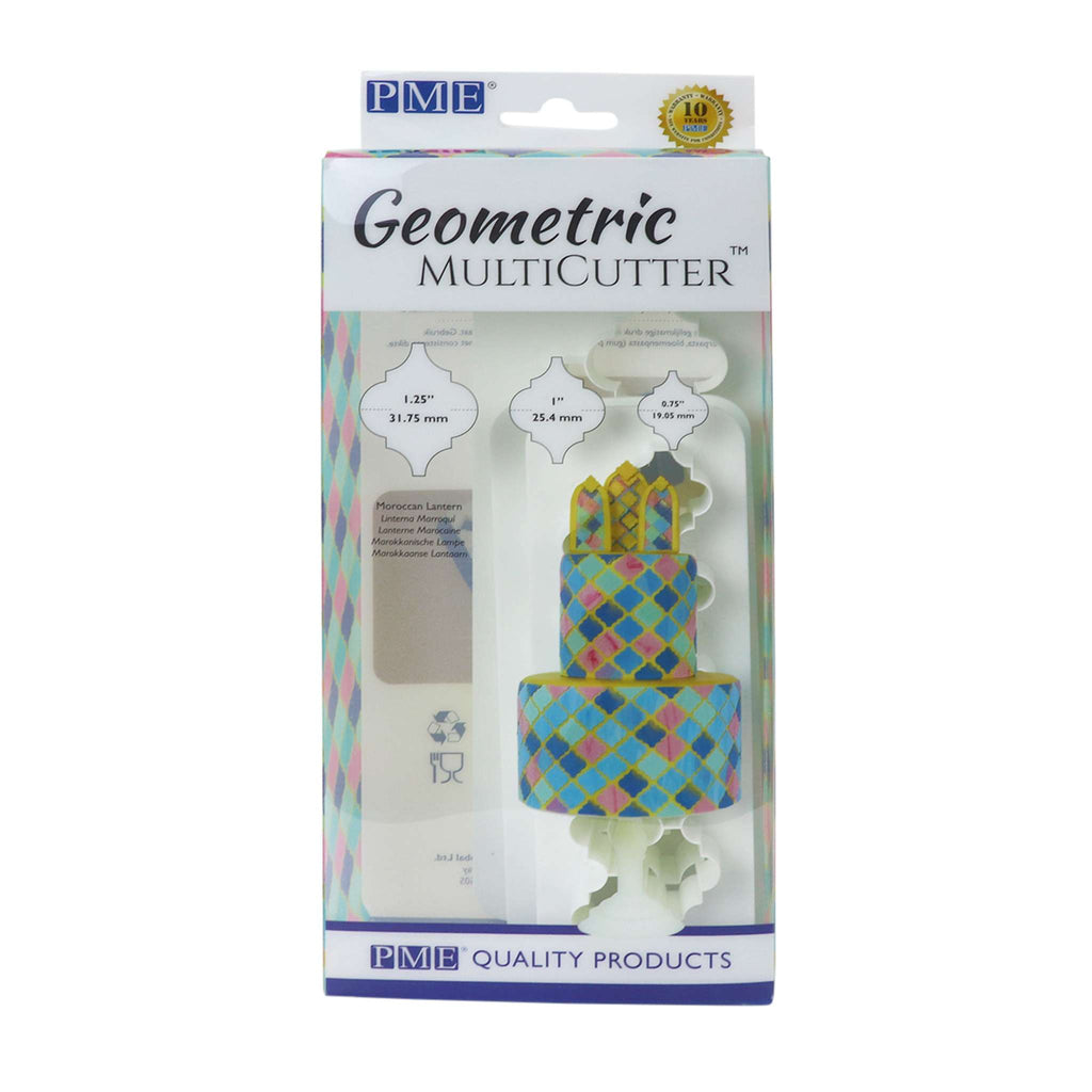 Multicortador Geométrico - Diseño Marroquí, Tamaños Pequeño, Mediano y Grande, Juego de 3