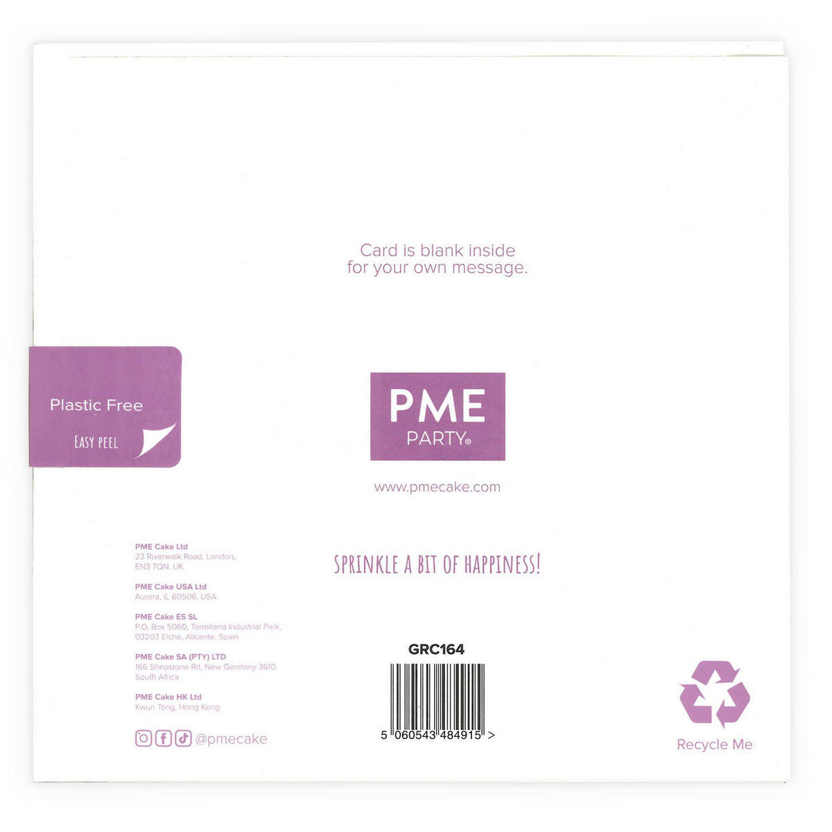 Carte de voeux 'Just for you' Verte