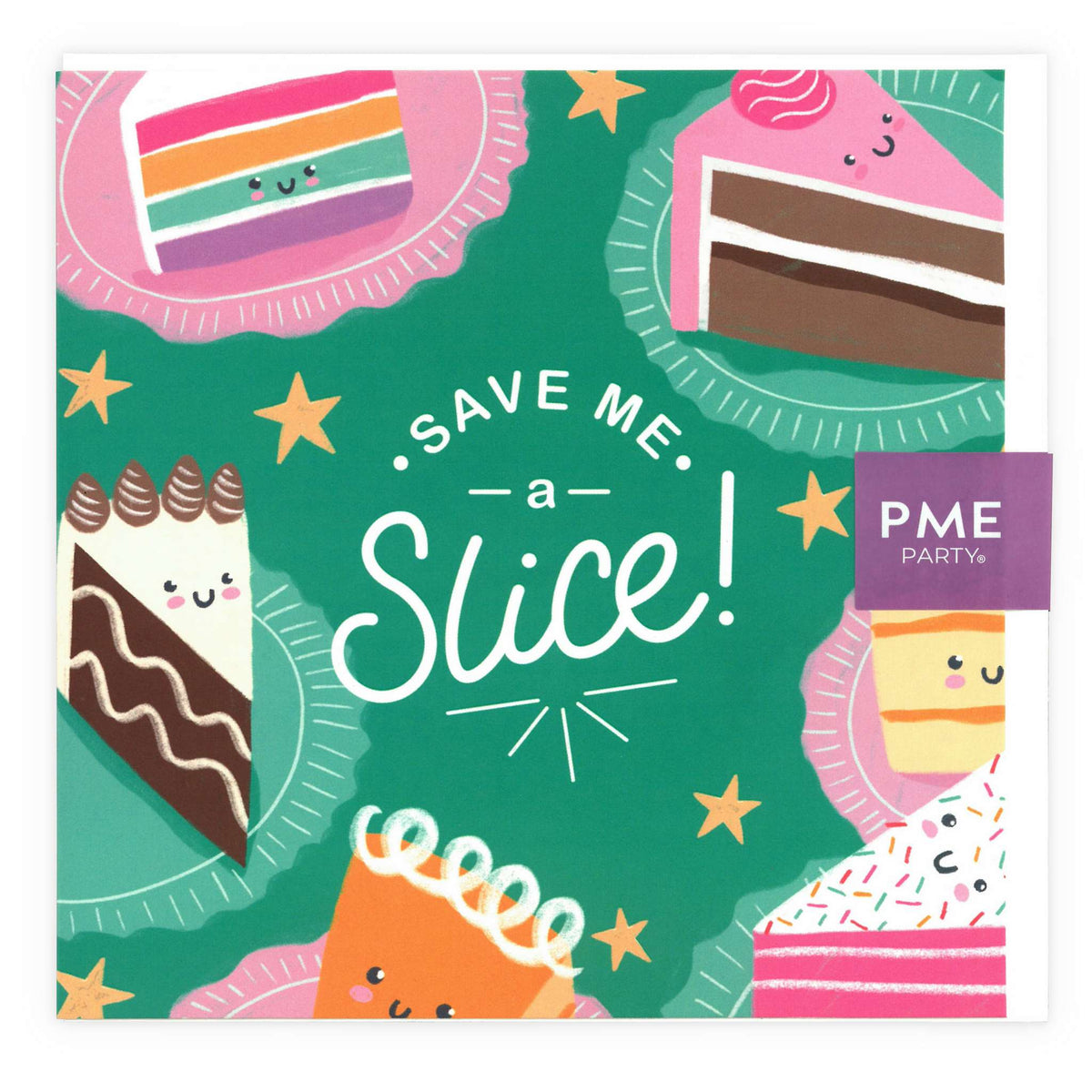 Carte de voeux 'Save Me a Slice' Verte