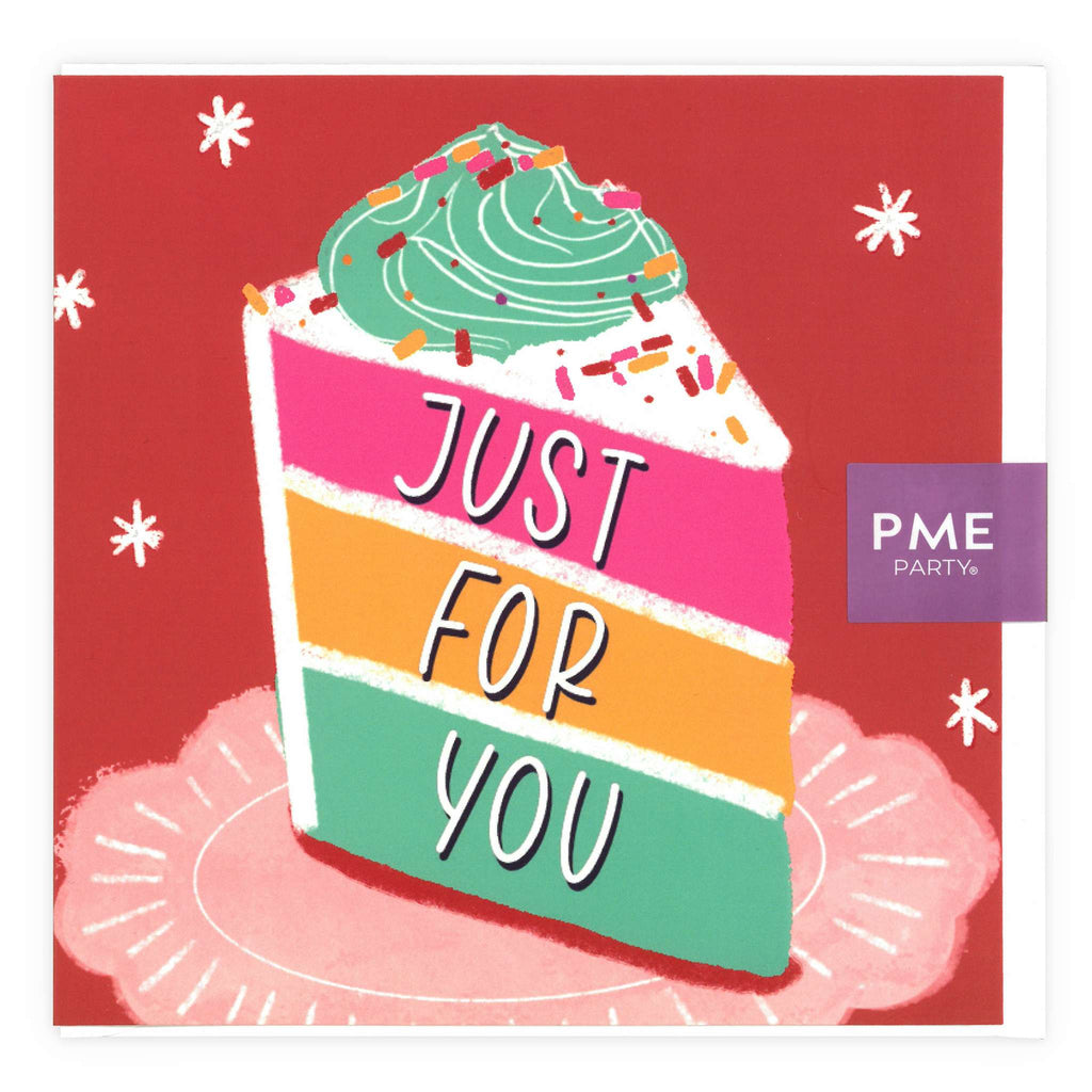 Tarjeta de Felicitación 'Solo Para Ti' Rebanada Roja