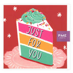 Tarjeta de Felicitación 'Solo Para Ti' Rebanada Roja