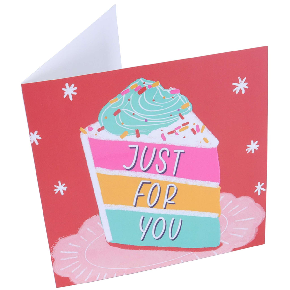 Tarjeta de Felicitación 'Solo Para Ti' Rebanada Roja