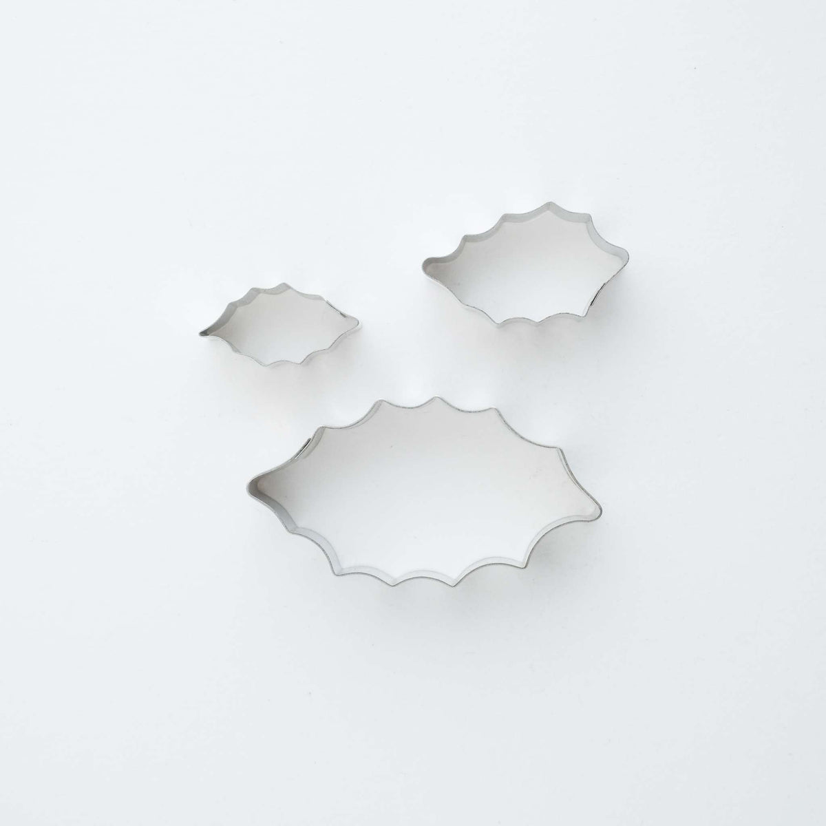 Holly Leaf Fondant Cutters Set Of 3