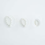 Veined Holly Leaf Plunger Fondant Cutters Set Of 3