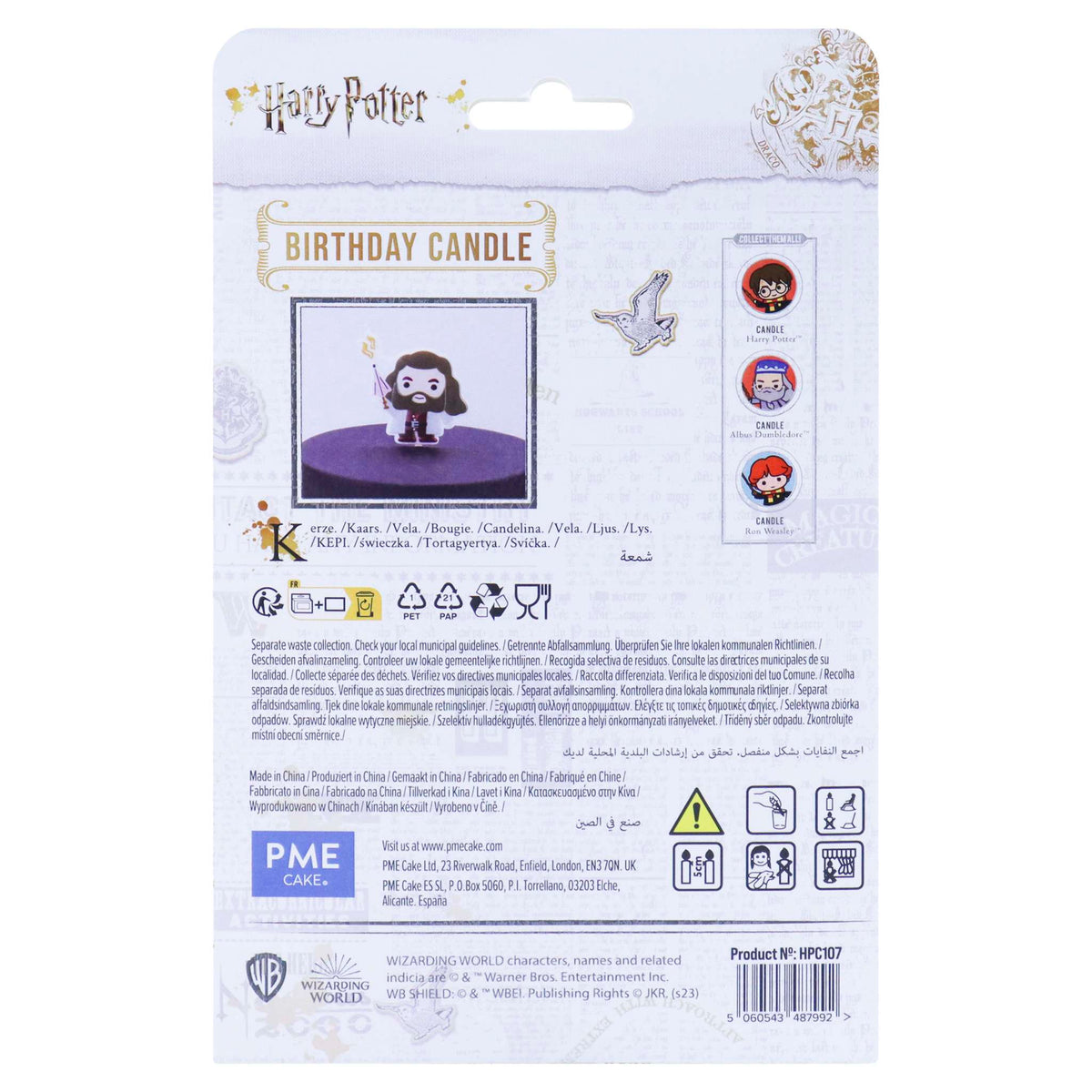 Harry Potter Bougie Personnage, Rubeus Hagrid