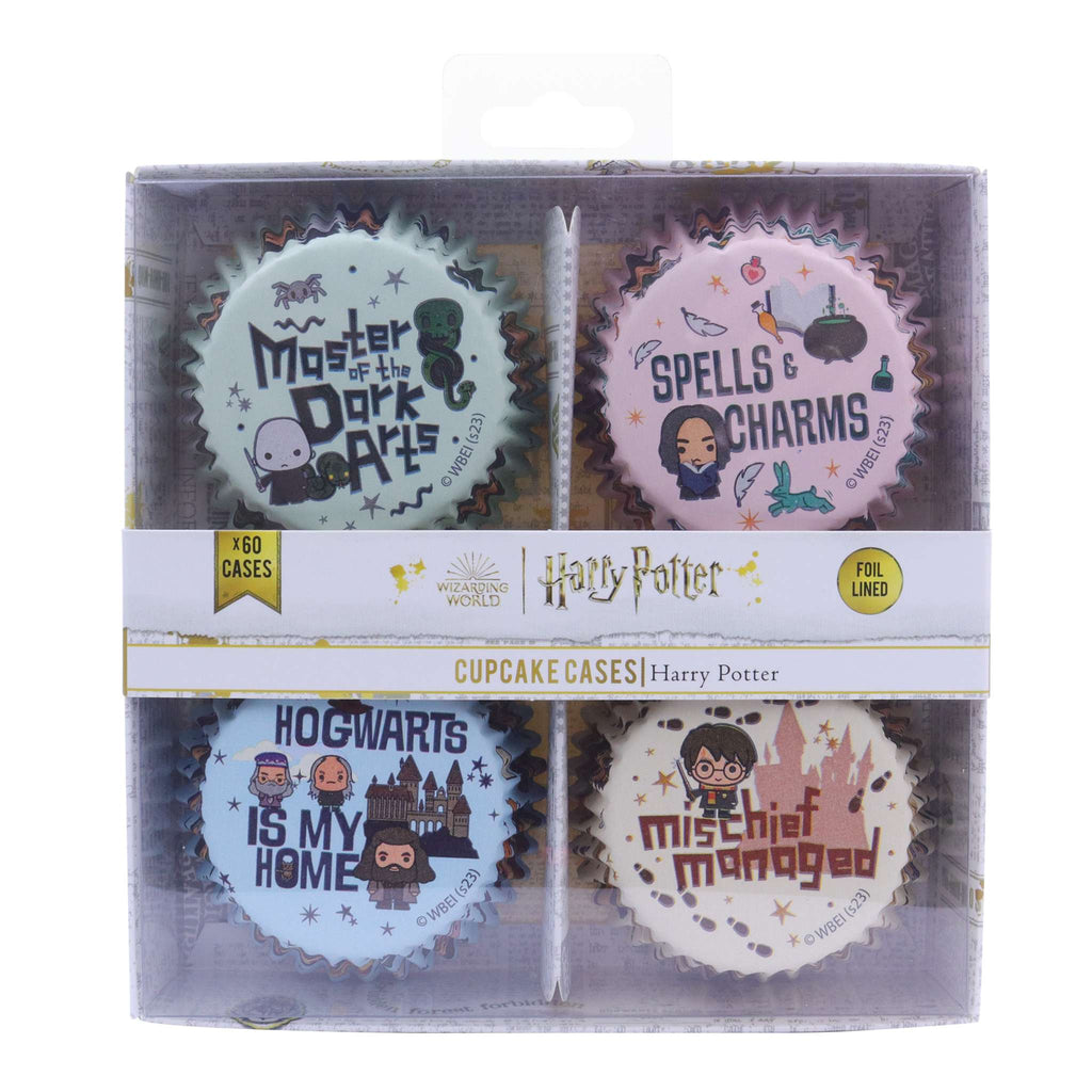 Harry Potter Cápsulas para Cupcakes Forradas de Aluminio, Set de 60, Hechizos