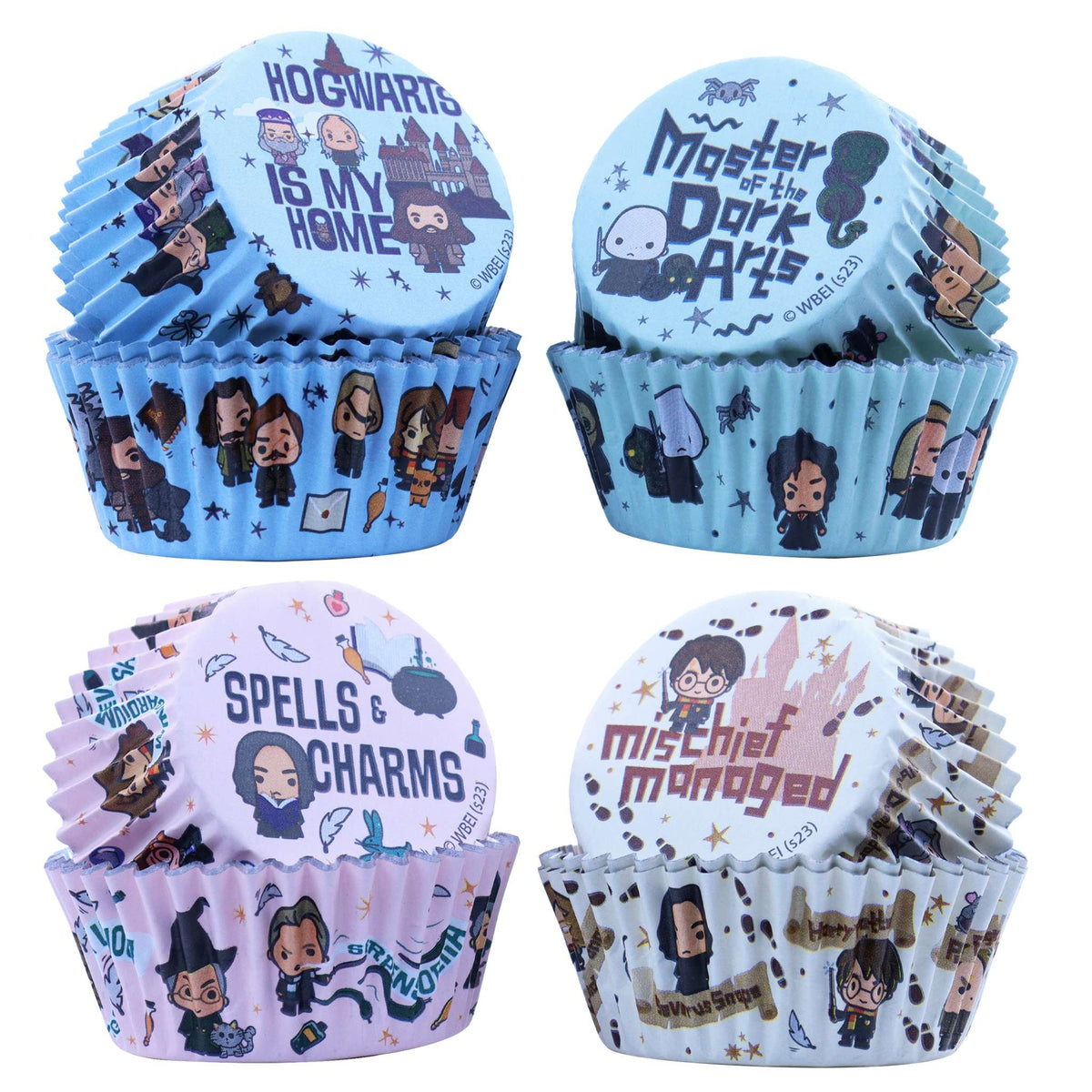 Harry Potter Cupcake vormpjes met Folievoering, 60 stuks, Amuletten