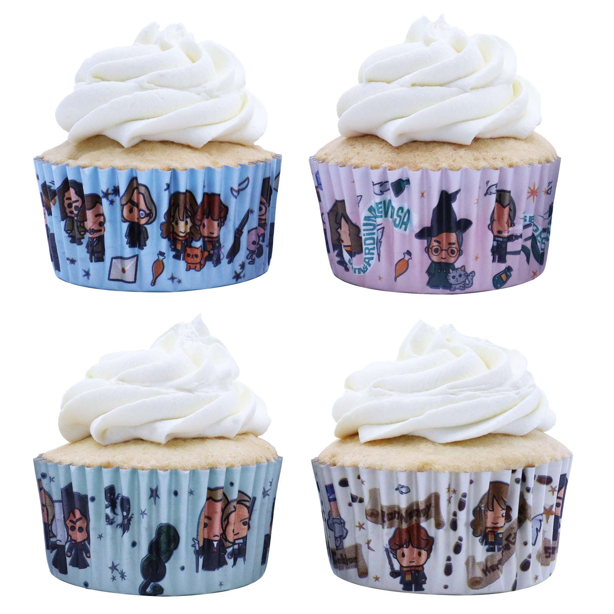 Harry Potter Cupcake vormpjes met Folievoering, 60 stuks, Amuletten