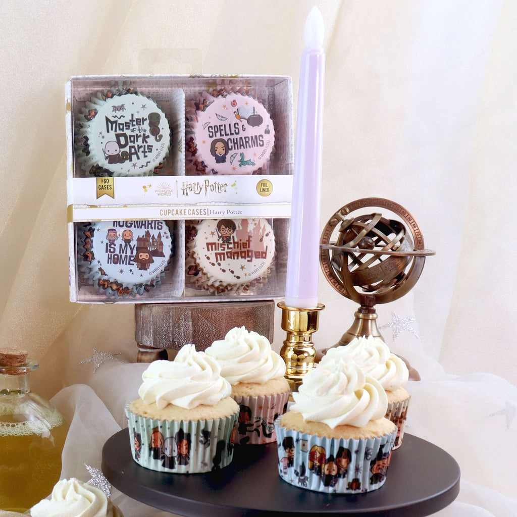 Harry Potter Cápsulas para Cupcakes Forradas de Aluminio, Set de 60, Hechizos